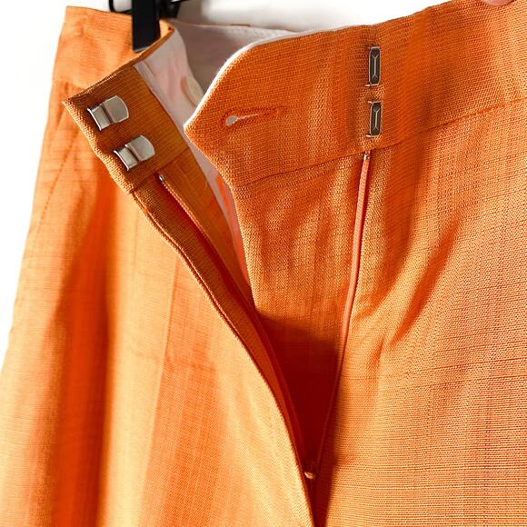 Sandro Hisae Orange Suit 2-pc Set Collared Pants Blazer (TWO SIZES!) Sz 36 / 38 - Picture 13 of 16